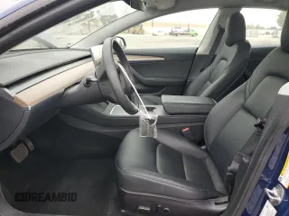 2022 Tesla Model 3 Long Range with VIN 5YJ3E1EB1NF341432, listed as a Copart auction lot 53467975 with 38,184 mi miles and Salvage Title. Bid and sale history available at DreamBid. Image 7.