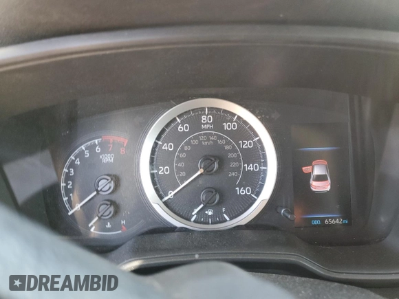 2021 Toyota Corolla LE with VIN 5YFEPMAE0MP261630, listed as a Copart auction lot 54869355 with 65,642 mi miles and Salvage Title. Bid and sale history available at DreamBid. Image 9.