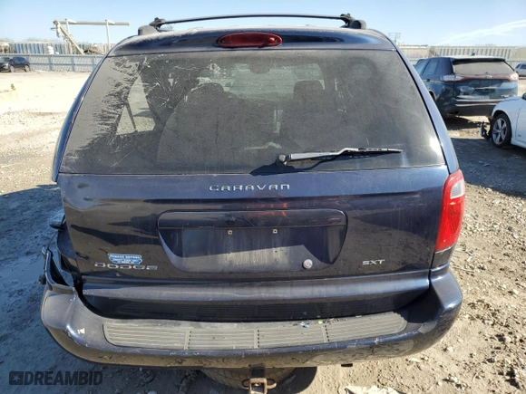 2005 Dodge Caravan SXT with VIN 1D4GP45R95B436417, listed as a Copart auction lot 80040034 with 220,574 mi miles and Salvage Title. Bid and sale history available at carsss.com. Image 6.