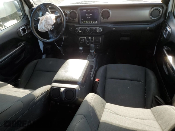2021 Jeep Gladiator Sport S with VIN 1C6HJTAG3ML508147, listed as a Copart auction lot 56986865 with 43,407 mi miles and Salvage title. Bid and sale history available at DreamBid. Image 8.