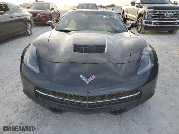 2015 Chevrolet Corvette Stingray Z51 3LT with VIN 1G1YL2D74F5119235, listed as a Copart auction lot 76189954 with 0 mi miles and Salvage Title. Bid and sale history available at carsss.com. Image 5.