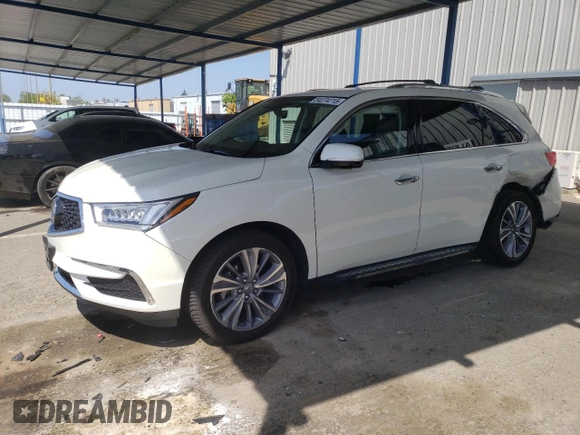 2017 Acura MDX w/Technology Pkg with VIN 5FRYD4H5XHB034778, listed as a Copart auction lot 54274715 with 68,717 mi miles and Salvage Title. Bid and sale history available at carsss.com. Image 1.