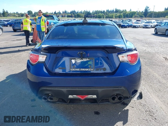 2013 Scion FR-S with VIN JF1ZNAA11D2702415, listed as a IAAI auction lot 40381041 with 63,581 mi miles. Bid and sale history available at carsss.com. Image 16.
