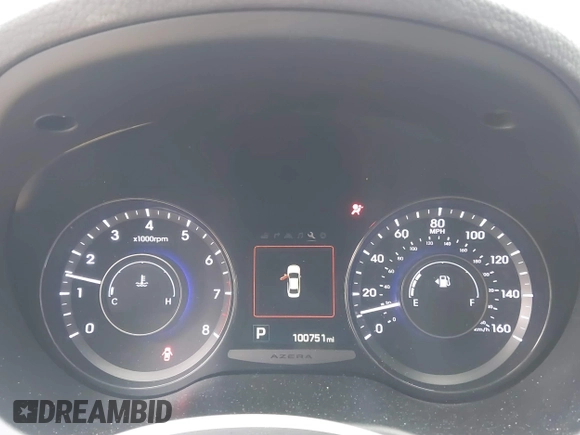 2017 Hyundai Azera Limited with VIN KMHFH4JGXHA590988, listed as a IAAI auction lot 41615025 with 100,751 mi miles and . Bid and sale history available at DreamBid. Image 7.