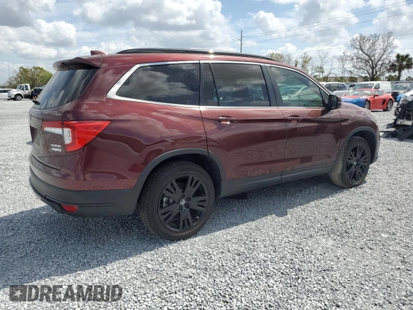 2022 Honda Pilot Special Edition with VIN 5FNYF6H2XNB030268, listed as a Copart auction lot 47570775 with 43,734 mi miles and Non Repairable. Bid and sale history available at carsss.com. Image 3.