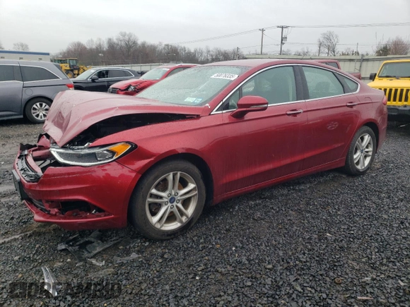 2018 Ford Fusion SE with VIN 3FA6P0HD7JR230493, listed as a Copart auction lot 50076335 with 64,520 mi miles and Salvage Title. Bid and sale history available at carsss.com. Image 1.