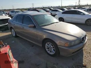 2003 BMW 5 Series 525iA with VIN WBADT43453G034099, listed as a Copart auction lot 71457414 with 0 mi miles and Salvage Title. Bid and sale history available at carsss.com. Image 4.
