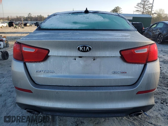 2015 Kia Optima EX with VIN 5XXGN4A76FG356995, listed as a Copart auction lot 86076004 with 138,732 mi miles and Salvage Title. Bid and sale history available at carsss.com. Image 6.