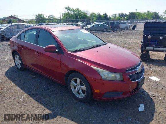 2012 Chevrolet Cruze 1LT with VIN 1G1PL5SC8C7187289, listed as a IAAI auction lot 42163063 with 82,991 mi miles and . Bid and sale history available at DreamBid. Image 1.