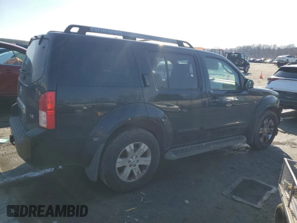 2005 Nissan Pathfinder SE with VIN 5N1AR18U65C739432, listed as a Copart auction lot 85381234 with 194,978 mi miles and Salvage Title. Bid and sale history available at carsss.com. Image 3.