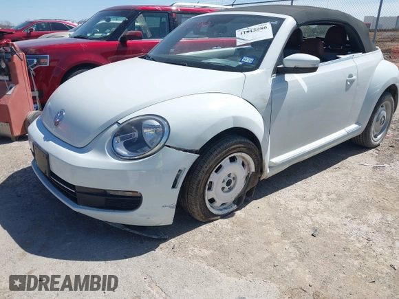 2015 Volkswagen Beetle 1.8T w/Tech with VIN 3VW517AT9FM810122, listed as a IAAI auction lot 41815980 with 72,420 mi miles and . Bid and sale history available at DreamBid. Image 6.