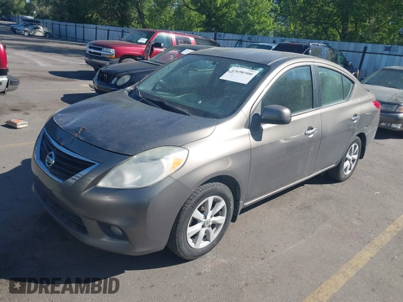 2013 Nissan Versa S with VIN 3N1CN7AP8DL820857, listed as a IAAI auction lot 42690300 with 154,408 mi miles and . Bid and sale history available at DreamBid. Image 2.