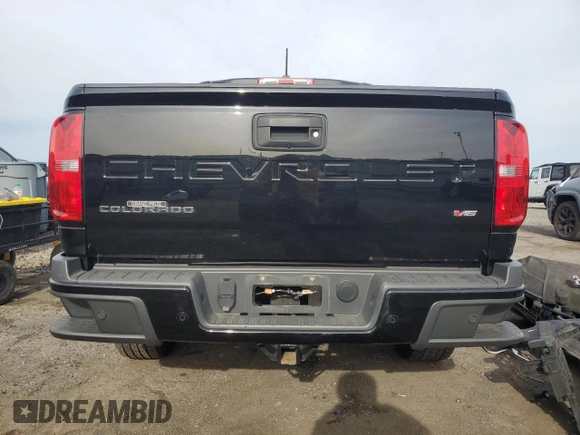 2021 Chevrolet Colorado 4WD Z71 with VIN 1GCGTDEN7M1289699, listed as a Copart auction lot 58043195 with Not provided miles and Salvage title. Bid and sale history available at DreamBid. Image 6.