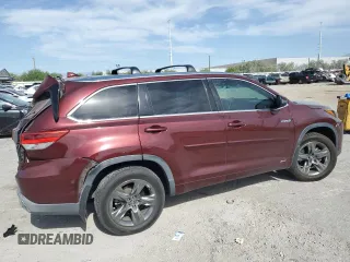 2017 Toyota Highlander Hybrid Limited with VIN 5TDDGRFH7HS032175, listed as a Copart auction lot 58597285 with 70,561 mi miles and Salvage title. Bid and sale history available at DreamBid. Image 3.