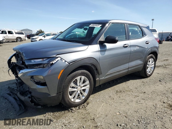 2022 Chevrolet TrailBlazer LS with VIN KL79MMS27NB088975, listed as a Copart auction lot 49669405 with 64,950 mi miles and Salvage Title. Bid and sale history available at carsss.com. Image 1.