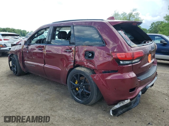 2018 Jeep Grand Cherokee Trackhawk with VIN 1C4RJFN94JC344008, listed as a Copart auction lot 63209125 with Not provided miles and Salvage title. Bid and sale history available at DreamBid. Image 2.