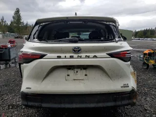 2021 Toyota Sienna XLE with VIN 5TDYSKFC1MS019685, listed as a Copart auction lot 52009665 with 0 mi miles and Salvage Title. Bid and sale history available at carsss.com. Image 6.
