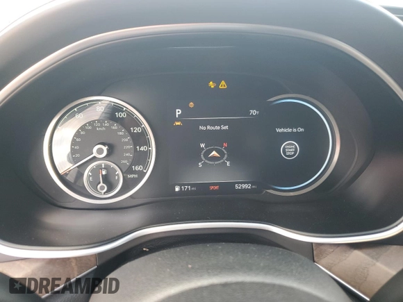 2021 Genesis G80 2.5T with VIN KMTGB4SC3MU047837, listed as a Copart auction lot 85283244 with 52,992 mi miles and Salvage Title. Bid and sale history available at DreamBid. Image 9.