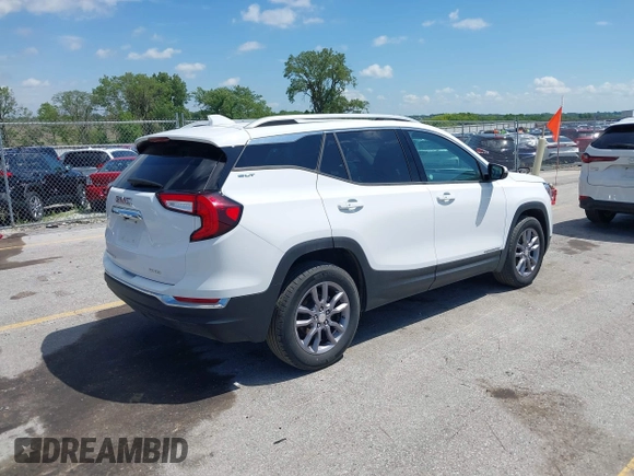 2024 GMC Terrain SLT with VIN 3GKALVEG0RL149351, listed as a IAAI auction lot 42595107 with 39,391 mi miles and . Bid and sale history available at DreamBid. Image 4.