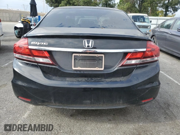 2015 Honda Civic EX-L with VIN 2HGFB2F91FH550853, listed as a Copart auction lot 51111585 with 176,151 mi miles and Salvage Title. Bid and sale history available at DreamBid. Image 6.