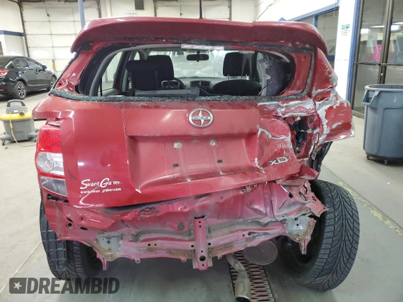 2008 Scion xD with VIN JTKKU10428J000697, listed as a Copart auction lot 51868885 with 153,996 mi miles and Salvage Title. Bid and sale history available at carsss.com. Image 6.