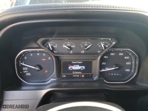2019 GMC Sierra 1500 SLT with VIN 1GTU9DEL2KZ106515, listed as a Copart auction lot 79877184 with 134,768 mi miles and Salvage Title. Bid and sale history available at carsss.com. Image 9.