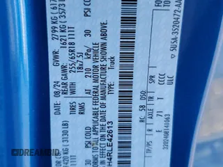 2024 Ford Ranger XLT with VIN 1FTER4HH4RLE42613, listed as a Copart auction lot 72240304 with 46 mi miles and Salvage Title. Bid and sale history available at carsss.com. Image 14.