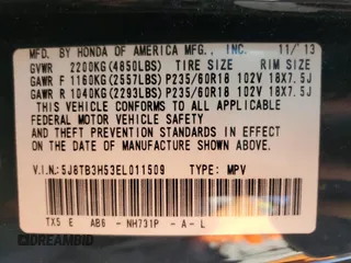 2014 Acura RDX Tech Pkg with VIN 5J8TB3H53EL011509, listed as a Copart auction lot 49315155 with 122,260 mi miles and Salvage Title. Bid and sale history available at carsss.com. Image 16.