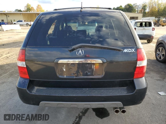 2001 Acura MDX Touring Pkg with VIN 2HNYD18641H002251, listed as a Copart auction lot 75294554 with 159,425 mi miles and Clean Title. Bid and sale history available at carsss.com. Image 6.