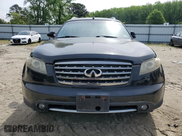 2006 Infiniti FX with VIN JNRBS08W56X401362, listed as a Copart auction lot 54394305 with 146,540 mi miles and Clean Title. Bid and sale history available at carsss.com. Image 5.