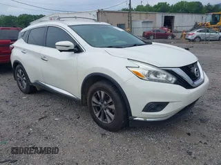 2017 Nissan Murano S z VIN 5N1AZ2MG2HN113942, wystawiony jako IAAI lot #42346728 z przebiegiem 142 982 mil mil oraz . Historia ofert i sprzedaży dostępna na DreamBid. Obrazek 1.
