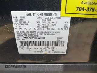 2017 Ford Explorer z VIN 1FM5K7B8XHGE26935, wystawiony jako IAAI lot #42267393 z przebiegiem 95 901 mil mil oraz . Historia ofert i sprzedaży dostępna na DreamBid. Obrazek 9.