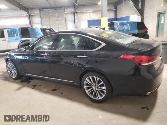 2017 Genesis G80 3.8L with VIN KMHGN4JE1HU199075, listed as a Copart auction lot 72238284 with 41,891 mi miles and Salvage Title. Bid and sale history available at carsss.com. Image 2.