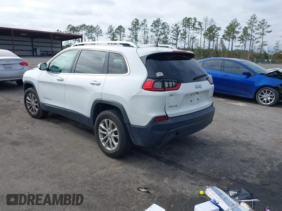 2019 Jeep Cherokee Latitude with VIN 1C4PJMCX0KD336934, listed as a IAAI auction lot 41172828 with 47,477 mi miles. Bid and sale history available at carsss.com. Image 3.