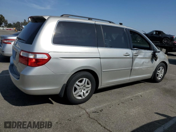 2007 Honda Odyssey EX-L with VIN 5FNRL38727B107578, listed as a Copart auction lot 54243105 with 181,524 mi miles and Salvage Title. Bid and sale history available at carsss.com. Image 3.