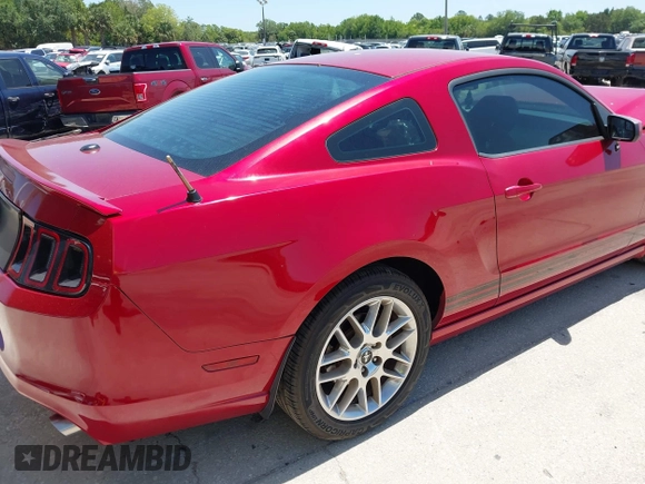 2013 Ford Mustang V6 with VIN 1ZVBP8AM0D5200449, listed as a IAAI auction lot 42046536 with Not Provided miles. Bid and sale history available at carsss.com. Image 4.