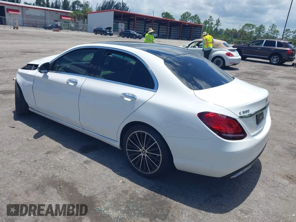 2021 Mercedes-Benz C 300 with VIN W1KWF8DB7MR649515, listed as a IAAI auction lot 42542308 with 22,136 mi miles and . Bid and sale history available at DreamBid. Image 3.