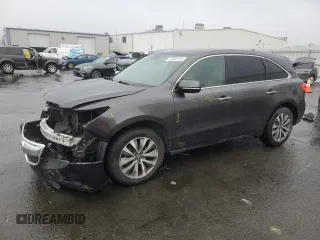 2014 Acura MDX Technology with VIN 5FRYD4H60EB005049, listed as a Copart auction lot 43839745 with 158,462 mi miles and Salvage title. Bid and sale history available at DreamBid. Image 1.