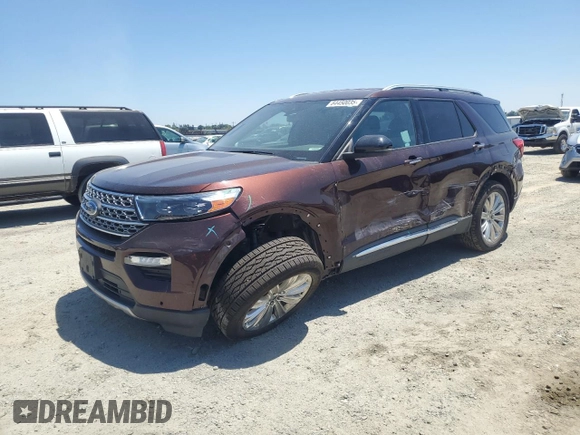 2020 Ford Explorer Limited z VIN 1FM5K8FW1LGA00705, wystawiony jako Copart lot #64450035 z przebiegiem 41 952 mil mil oraz Szkoda całkowita • Salvage title. Historia ofert i sprzedaży dostępna na DreamBid. Obrazek 1.