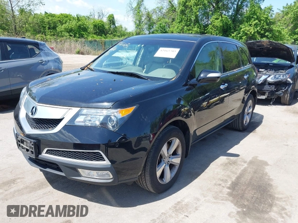 2012 Acura MDX Tech Pkg with VIN 2HNYD2H33CH549493, listed as a IAAI auction lot 42165705 with 140,315 mi miles. Bid and sale history available at carsss.com. Image 2.