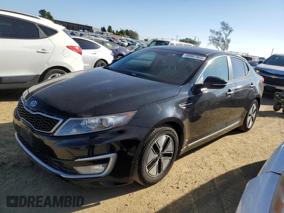 2012 Kia Optima Hybrid with VIN KNAGM4AD0C5020149, listed as a Copart auction lot 88987955 with 183,898 mi miles and Clean Title. Bid and sale history available at DreamBid. Image 1.