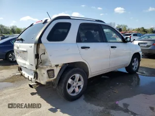 2009 Kia Sportage LX with VIN KNDJE723497584381, listed as a Copart auction lot 51685325 with 166,103 mi miles and Salvage Title. Bid and sale history available at carsss.com. Image 3.