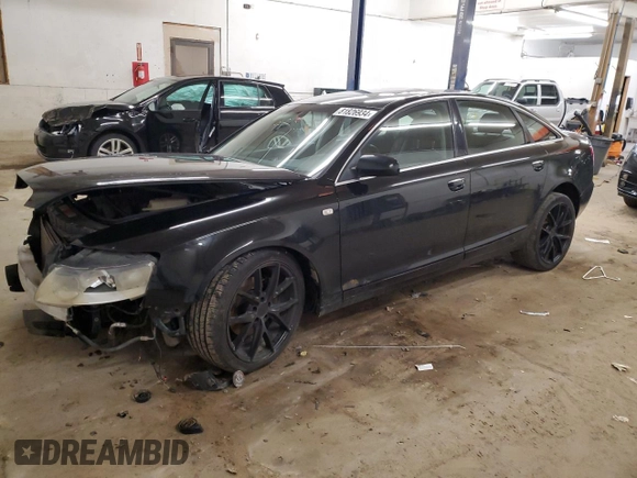 2006 Audi A6 with VIN WAUDG74F26N042697, listed as a Copart auction lot 81826934 with 0 mi miles and Salvage Title. Bid and sale history available at carsss.com. Image 1.
