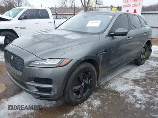 2018 Jaguar F-Pace 25t Prestige with VIN SADCK2FX4JA351050, listed as a IAAI auction lot 41554865 with 107,341 mi miles and . Bid and sale history available at DreamBid. Image 2.