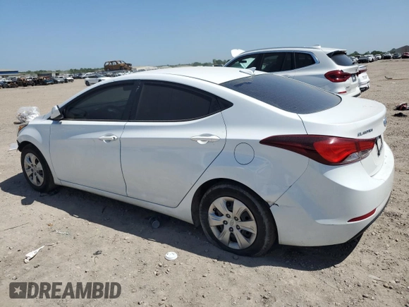 2016 Hyundai Elantra SE with VIN 5NPDH4AE0GH750961, listed as a Copart auction lot 52159865 with 150,489 mi miles and Salvage Title. Bid and sale history available at DreamBid. Image 2.