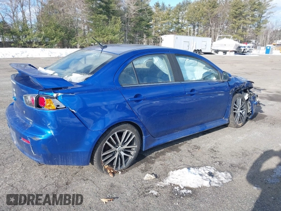 2017 Mitsubishi Lancer ES with VIN JA32V2FW1HU001811, listed as a IAAI auction lot 41378932 with 130,316 mi miles. Bid and sale history available at carsss.com. Image 4.
