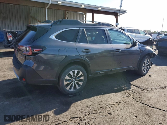 2024 Subaru Outback Limited with VIN 4S4BTANC8R3186208, listed as a Copart auction lot 57349205 with 52,750 mi miles and Salvage title. Bid and sale history available at DreamBid. Image 3.