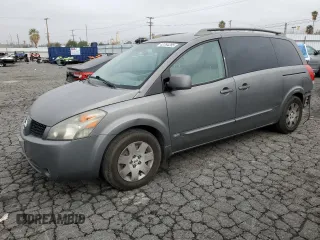 2006 Nissan Quest S Special Edition with VIN 5N1BV28U16N112908, listed as a Copart auction lot 43784285 with 124,729 mi miles and Salvage Title. Bid and sale history available at carsss.com. Image 1.