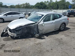 2012 Infiniti M with VIN JN1BY1AP1CM333116, listed as a Copart auction lot 68838294 with 44,248 mi miles and Salvage Title. Bid and sale history available at DreamBid. Image 1.