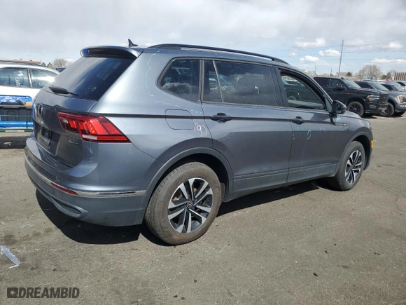 2024 Volkswagen Tiguan S with VIN 3VVFB7AX6RM010391, listed as a Copart auction lot 48162325 with 9,715 mi miles and Salvage Title. Bid and sale history available at carsss.com. Image 3.